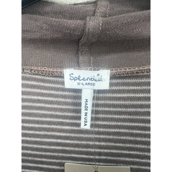 Anthropologie Splendid Womens Striped Flyaway Open Front Cardigan X-Large - Picture 6 of 12